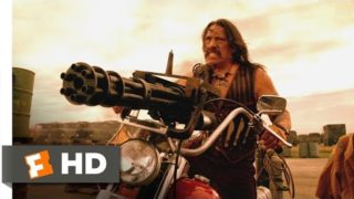 Machete (4/5) Movie CLIP – Motorcycle Gatling Guns (2010) HD